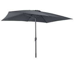 Aluminum Umbrella 300x200cm Rectangular Gray - MC2401
