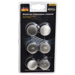 Knobs set inox matt nickel 30 mm
