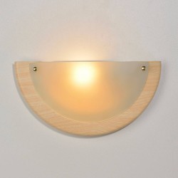 Ezio wall sconce glass in wood effect natural color