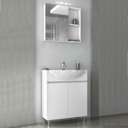 Bathroom furniture set with mirror Alfa with mirror 65cm white