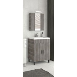 Bathroom furniture set with mirror Roma 70cm light grigio