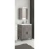 Σετ έπιπλο μπάνιου με καθρέπτη Roma 70cm light grigio