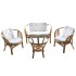 Rattan set off-white table-armchairs-bench MC4425