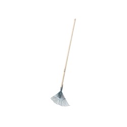 Conmetall Leaf Rake-Broom Galvanized With Pole - FLOR54270