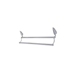 Heratrade Double Towel Bar Metallic Chrome 60cm Intimo 3902113