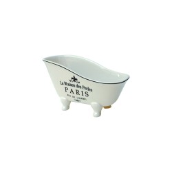 Heratrade Paris Large Ceramic Soap Dish with Legs White - 403192