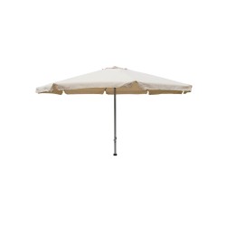 Garden + Terrace Umbrella W 400 cm x H 245 cm with 8 Beige Rays and Gray Aluminum Frame - MC2012B