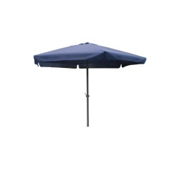 Garden + Terrace Umbrella W 400 cm x H 245 cm with 8 Blue Rays and Gray Aluminum Frame - MC2012BL